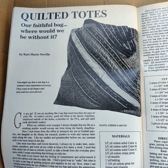 Vintage Quilt Craft Magazine April 1992 Quilting Quilt Patterns - Picture 7 of 10